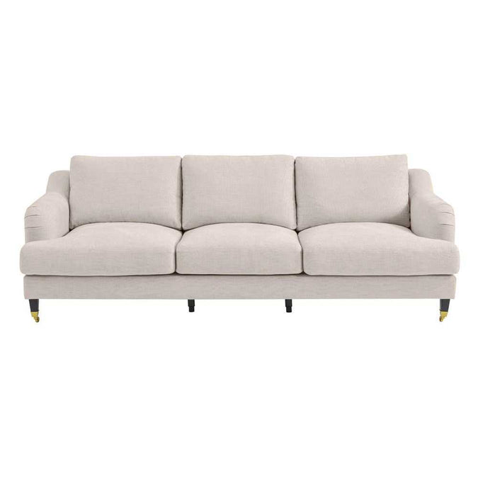 Aerin 3 Seater Sofa - Natural Linen - - Eleganté