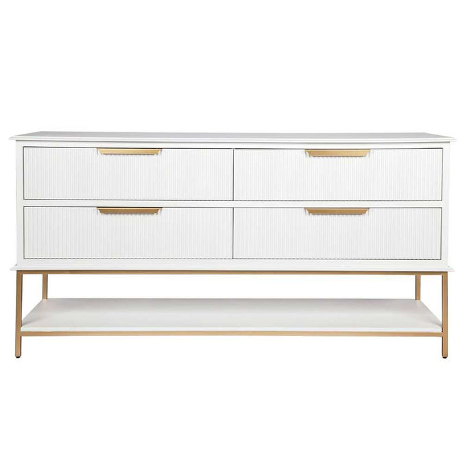 Aimee 4 Drawer Chest - White - - Eleganté