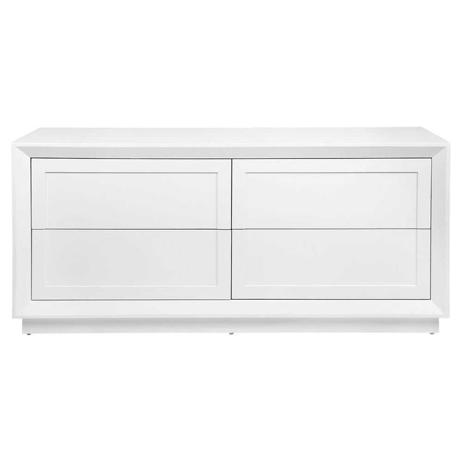 Balmain 4 Drawer Chest - White - - Eleganté