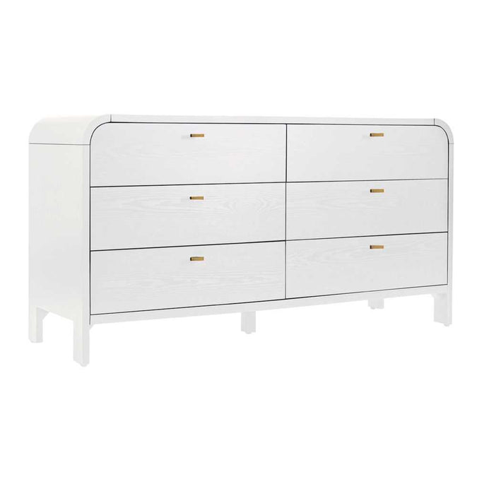 Chisholm 6 Drawer Chest - White - - Eleganté