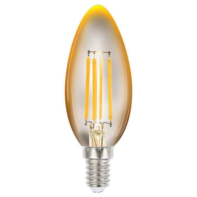 Globe LED Candle - Amber E14 - - Eleganté