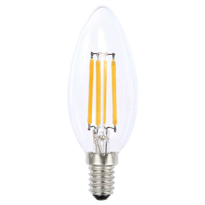 Globe LED Filament Candle - Clear E14 - - Eleganté