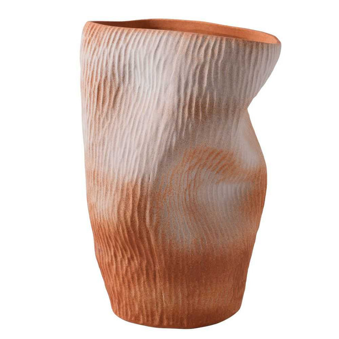 Maeve Porcelain Vase - Large Terracotta - - Eleganté