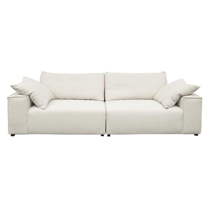 Midtown 4 Seater Sofa - Natural Linen - - Eleganté