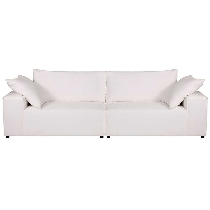 Midtown 4 Seater Sofa - White Linen - - Eleganté