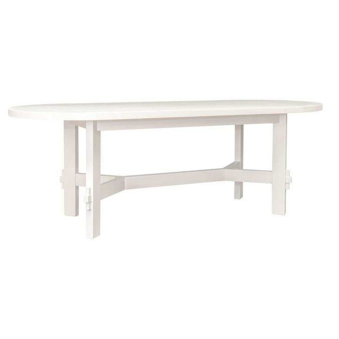 Noho Oval Dining Table - 2.2m White - OUTLET NSW - - Eleganté