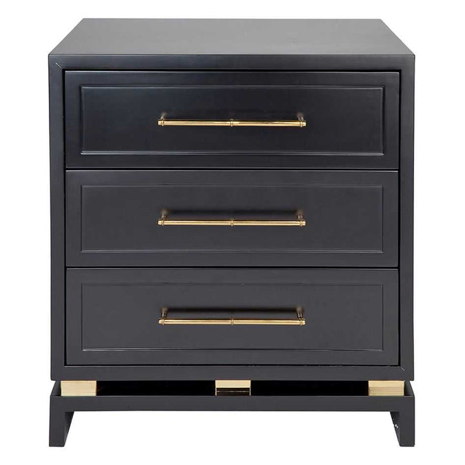 Pearl Bedside Table - Large Black - - Eleganté