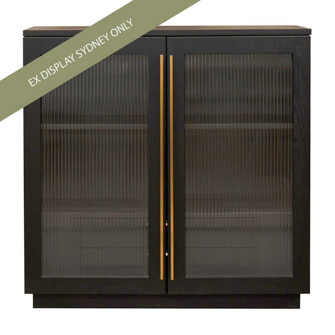 Santiago Bar Cabinet - Black - OUTLET NSW - - Eleganté