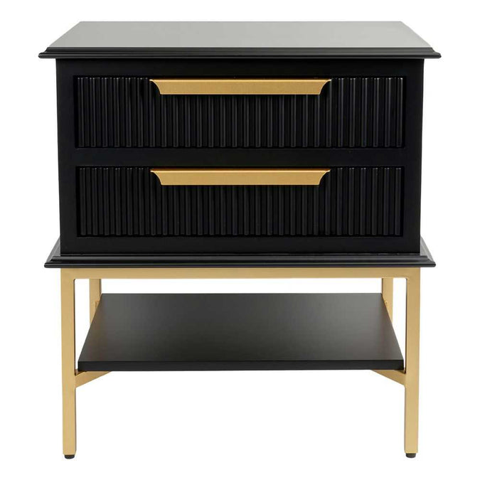 Aimee Bedside Table - Small Black - - Eleganté