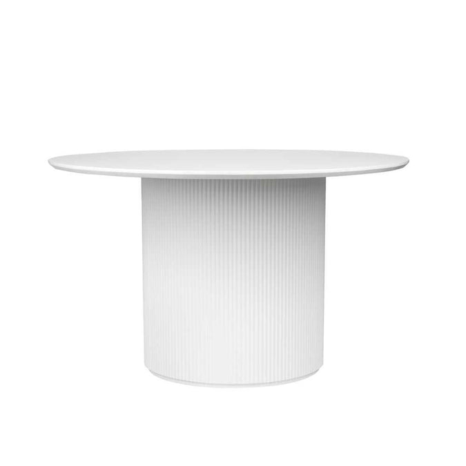 Arlo Round Dining Table - 1.2m White - - Eleganté