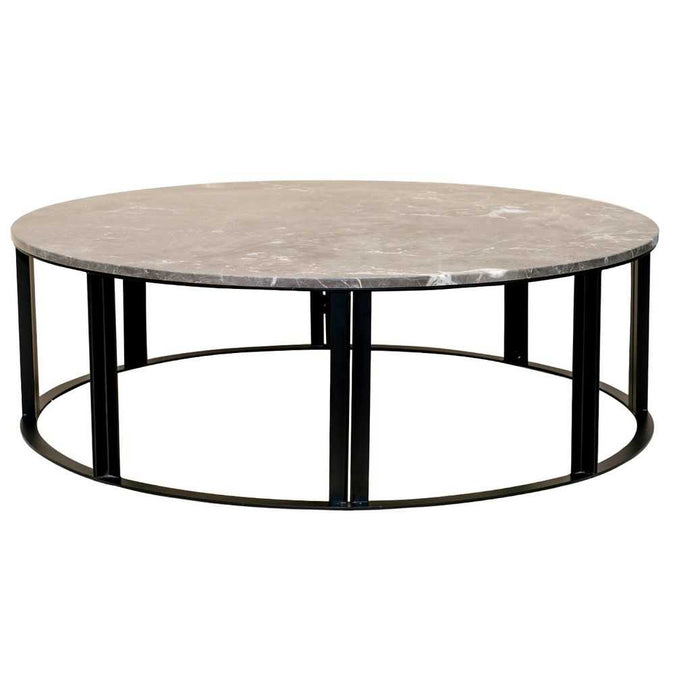 Bowie Marble Coffee Table - Large Grey - - Eleganté