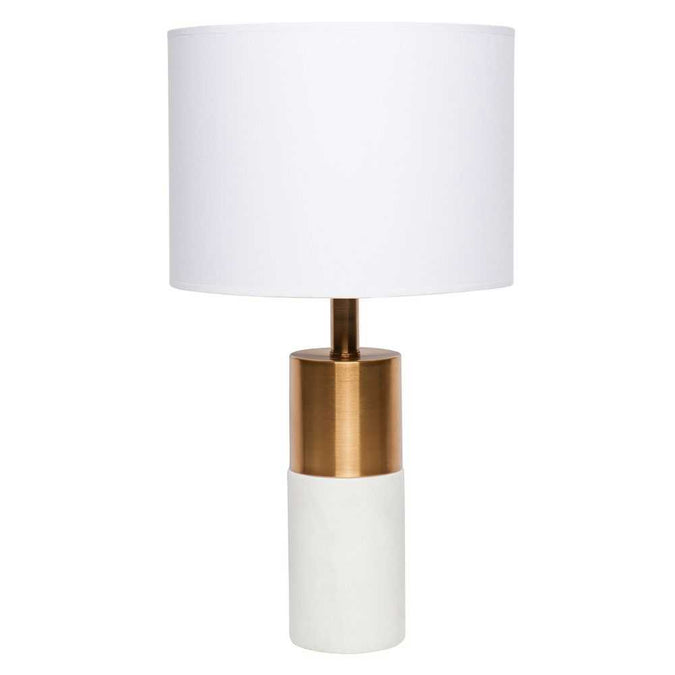 Lane Table Lamp - White - - Eleganté