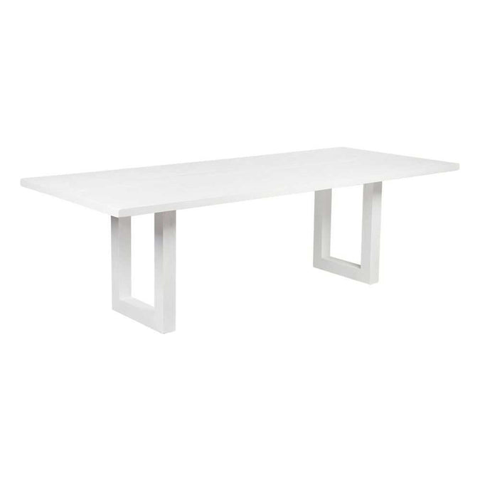 Leeton Oak Dining Table - 2.4m White - - Eleganté