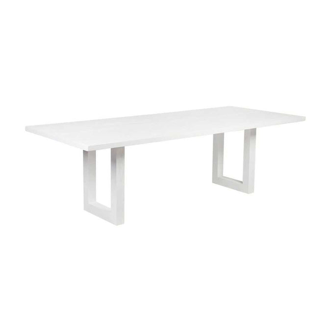 Leeton Oak Dining Table - 2m White - - Eleganté