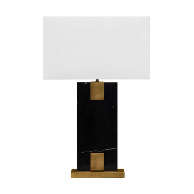 Nazare Marble Table Lamp - Black - - Eleganté