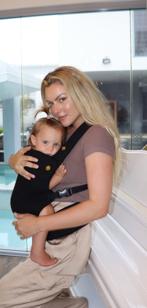 Baby Carrier Natural Fabric - Black - Baby Carrier - Eleganté