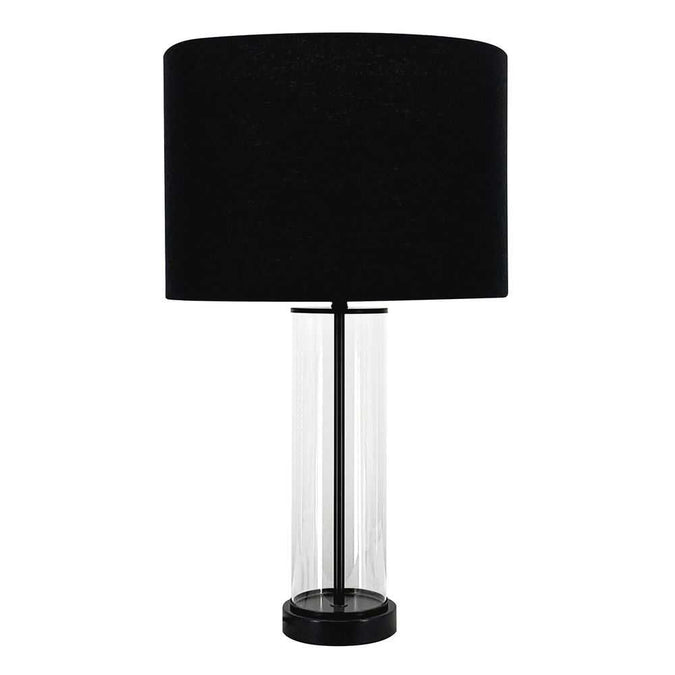 East Side Table Lamp - Black w Black Shade - - Eleganté