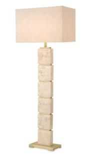 Nevada Travertine Floor Lamp - OUTLET NSW - - Eleganté