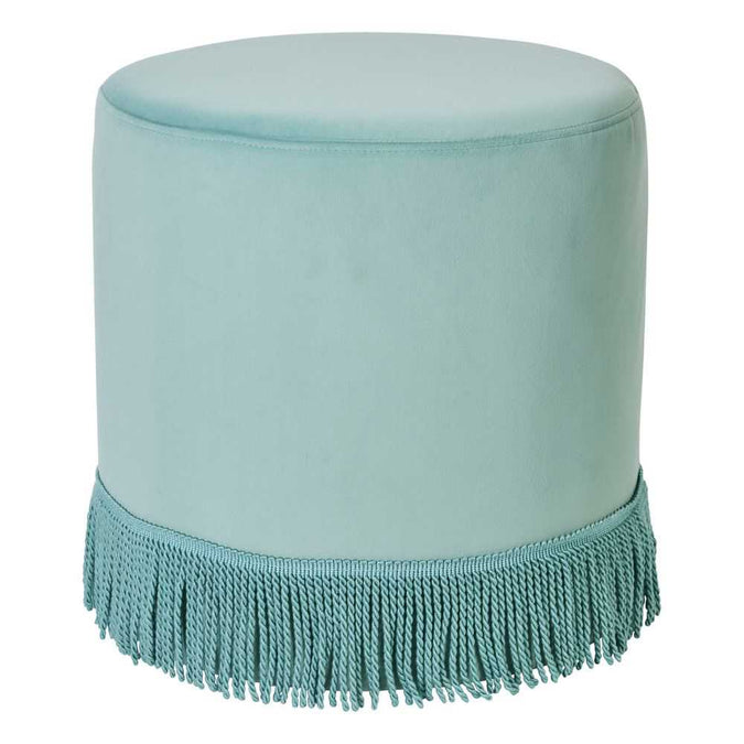 Nemi Stool - Duck Egg Blue Velvet