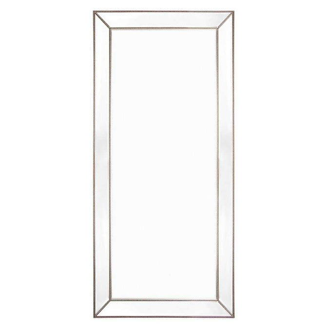 Zeta Floor Mirror - Antique Silver