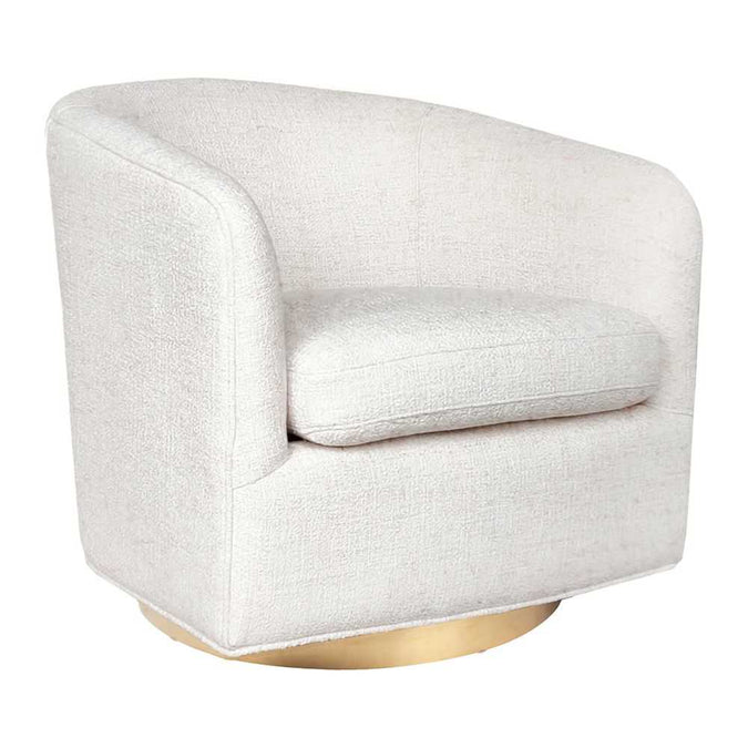 Belvedere Swivel Arm Chair - Natural Tweed - - Eleganté