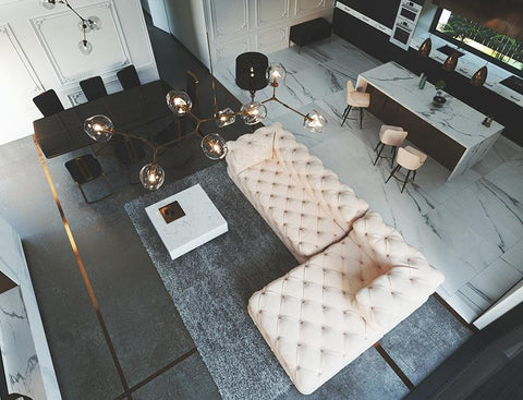 Tufted Chaise Sofa Lounge - Sofa - Eleganté