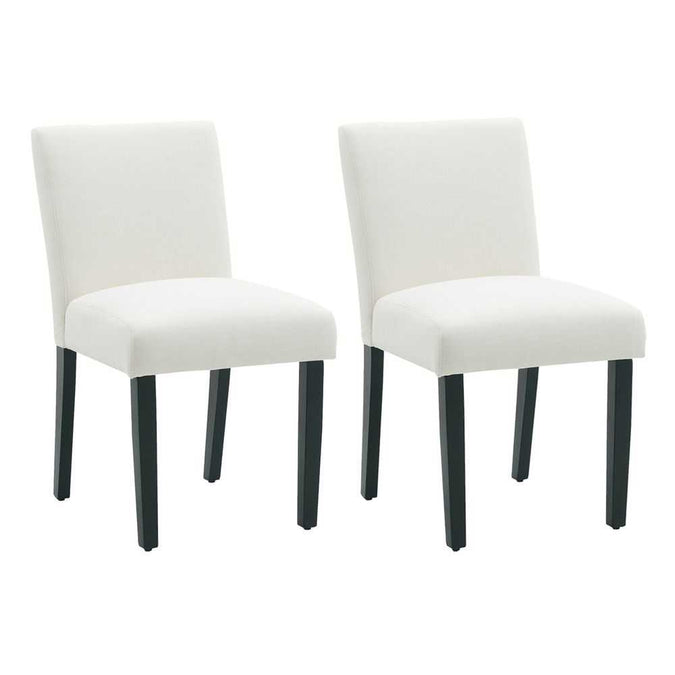 Christie Dining Chair Set of 2 - Off White - - Eleganté