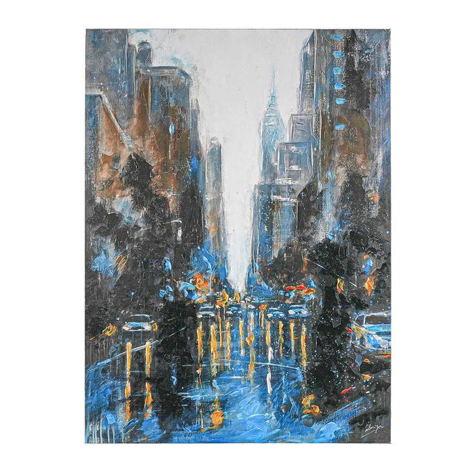 City Scape Enhanced Canvas Print - - Eleganté