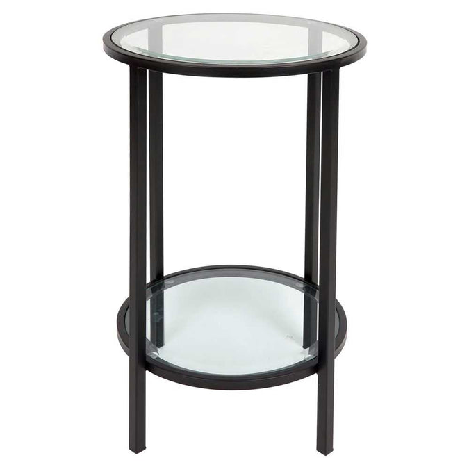 Cocktail Glass Petite Side Table - Black - - Eleganté