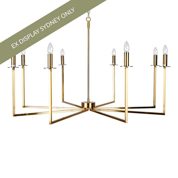 Cohen Chandelier - Brass - OUTLET NSW - - Eleganté