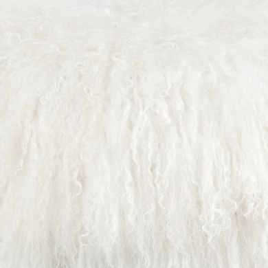 Fur Upholstery Swatch - White - - Eleganté