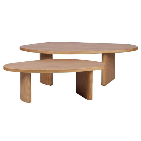 Solstice Oak Coffee Tables Set of 3 - Coffee Tables - Eleganté
