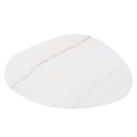 Solstice Ivory Cloud Marble Coffee Tables Set of 2 - Oak - Coffee Tables - Eleganté