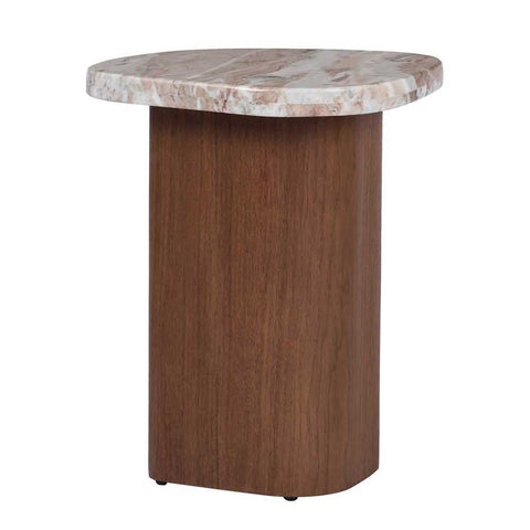 Solstice River Brown Marble Tables Set of 3 - Walnut - Coffee Tables - Eleganté