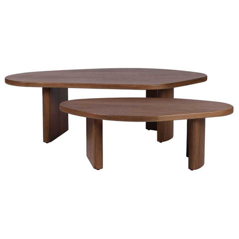 Solstice Walnut Coffee Tables Set of 2 - Coffee Tables - Eleganté