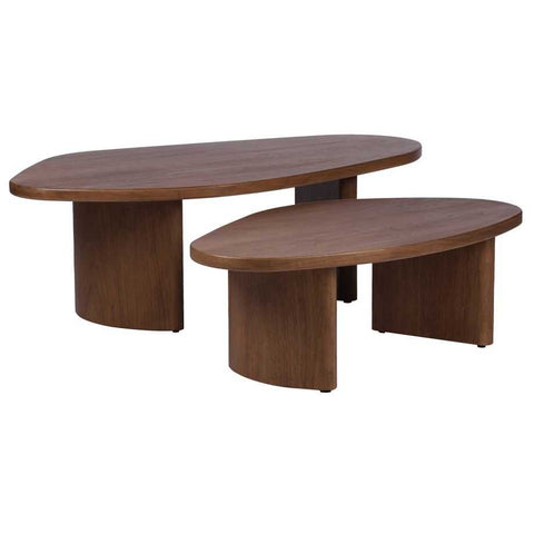 Solstice Walnut Coffee Tables Set of 2 - Coffee Tables - Eleganté