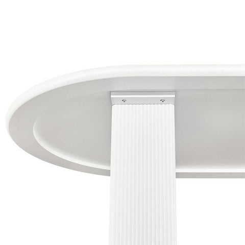 Brunella Oval Dining Table - 2.4m White - Dining Tables - Eleganté