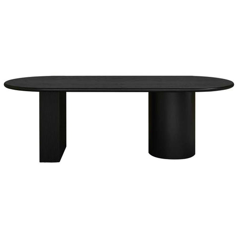 Brunella Oval Dining Table - 2.4m Black - Dining Tables - Eleganté