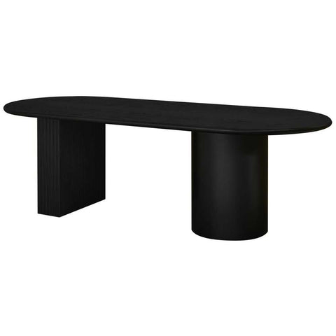 Brunella Oval Dining Table - 2.4m Black - Dining Tables - Eleganté