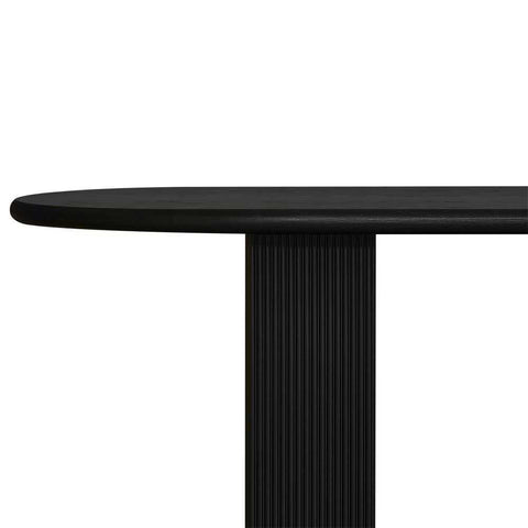 Brunella Oval Dining Table - 2.4m Black - Dining Tables - Eleganté