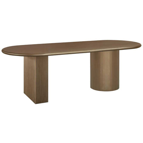 Brunella Oval Dining Table - 2.4m Antique Gold - Dining Tables - Eleganté