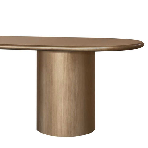 Brunella Oval Dining Table - 2.4m Antique Gold - Dining Tables - Eleganté