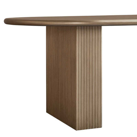 Brunella Oval Dining Table - 2.4m Antique Gold