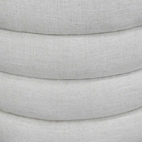 Demi Storage Bench Ottoman - Ecru Linen