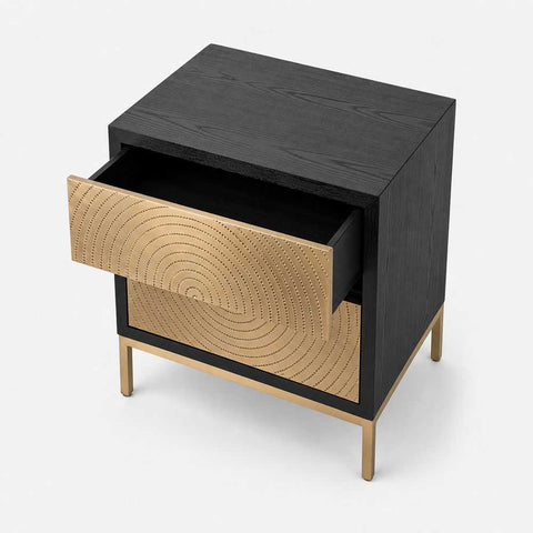 Polos Bedside Table - Black