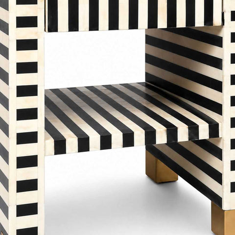 Makayla Bedside Table - Black