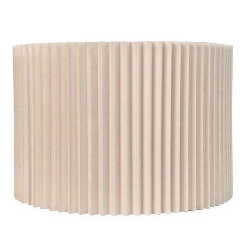 Nina Pleated Drum Shade - Medium Off White