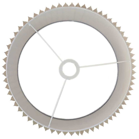 Nina Pleated Drum Shade - Medium Off White