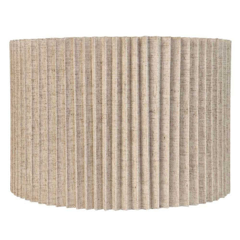 Nina Pleated Drum Shade - Medium Natural