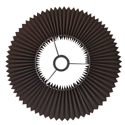 Anya Pleated Empire Shade - Small Espresso